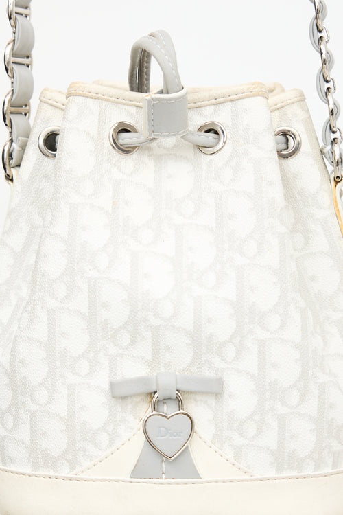 Dior 2007 Diorissimo Drawstring Bucket Bag