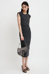 Dior 2007 Jacquard Saddle Bag