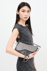 Dior 2007 Jacquard Saddle Bag