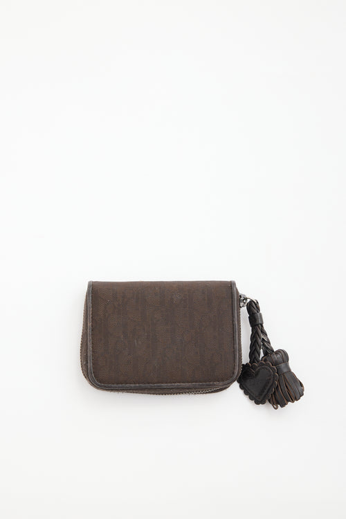 Dior 2007 Oblique Canvas & Leather Wallet