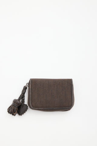 Dior 2007 Oblique Canvas & Leather Wallet