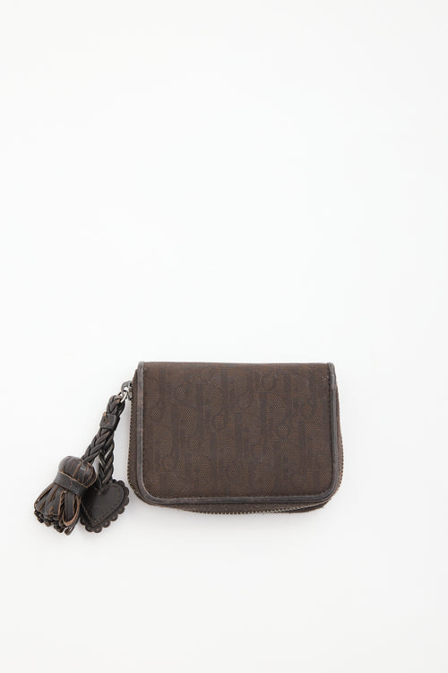 Dior 2007 Oblique Canvas & Leather Wallet