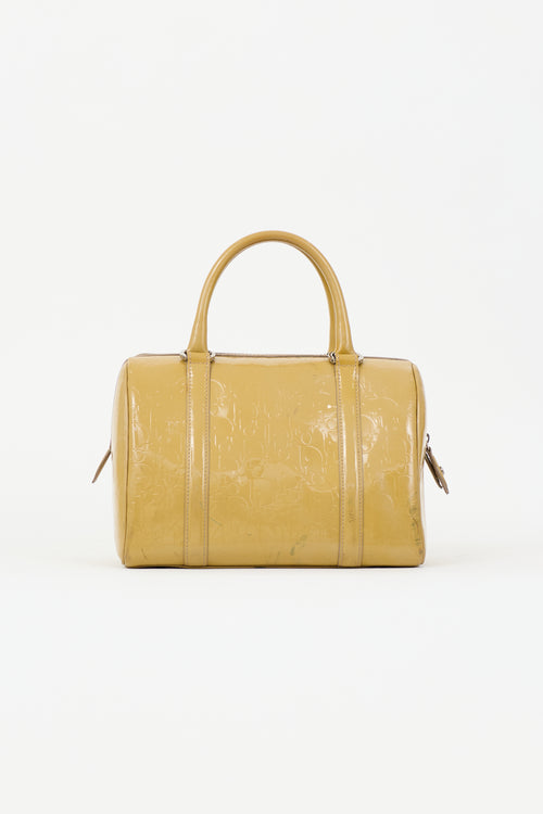 Dior 2008 Oblique Patent Boston Bag