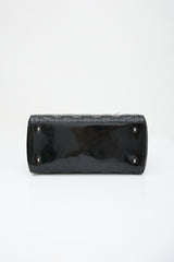 Dior 2010 Patent Leather Medium Lady Dior Bag