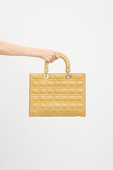 Dior 2010 Patent Cannage Large Lady Dior Bag