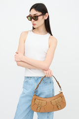 Dior 2012 Leather Croissant Shoulder Bag