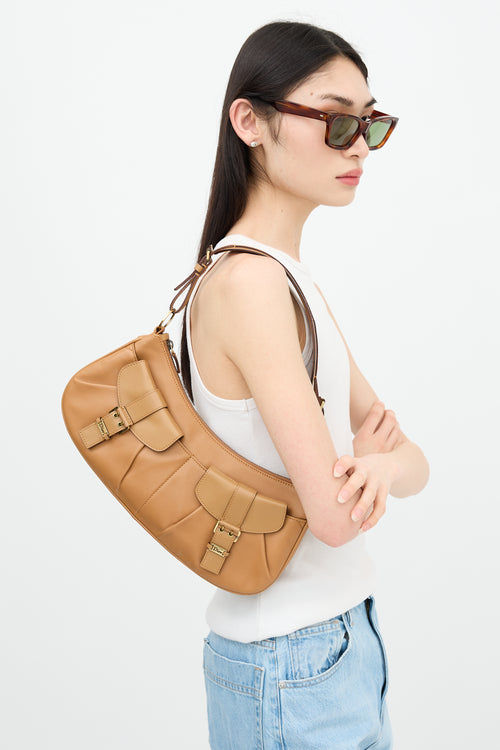 Dior 2012 Leather Croissant Shoulder Bag