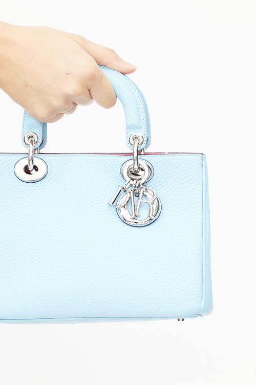 Dior 2013 Blue & Fuchsia Mini Diorissimo Bag