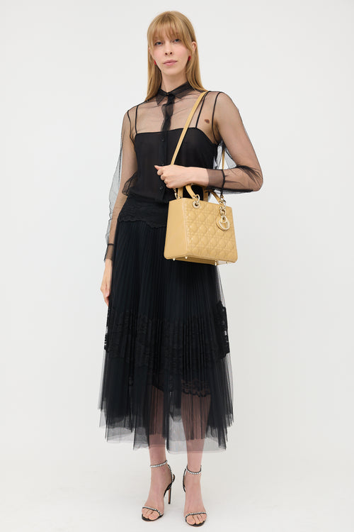 Dior 2014 Patent Medium Lady Dior Bag