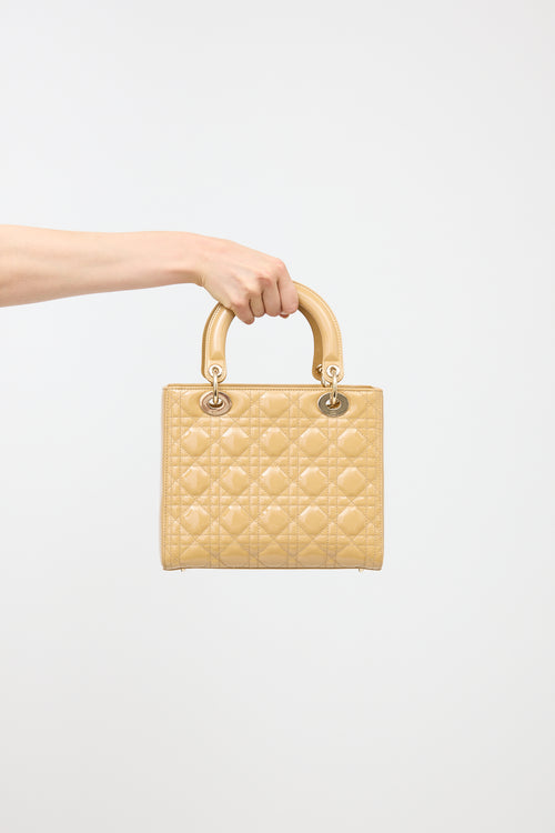 Dior 2014 Patent Medium Lady Dior Bag