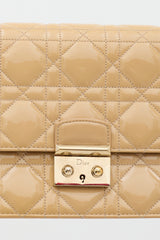Dior 2015 Patent Cannage Miss Dior Promenade Bag