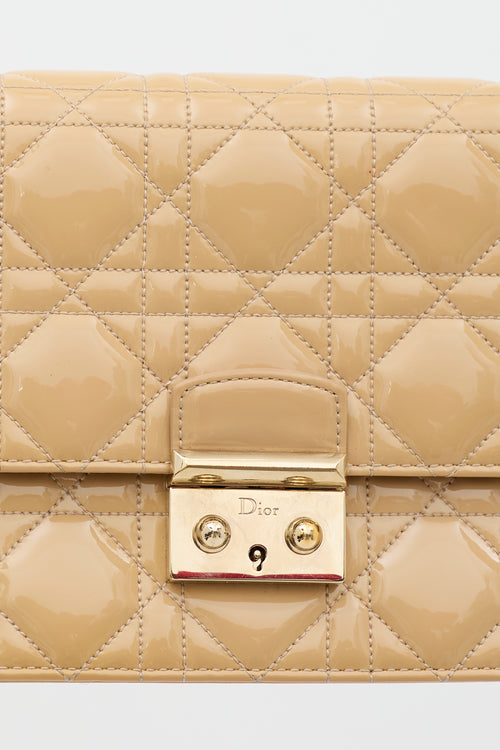 Dior 2015 Patent Cannage Miss Dior Promenade Bag