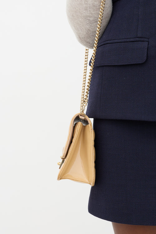 Dior 2015 Patent Cannage Miss Dior Promenade Bag