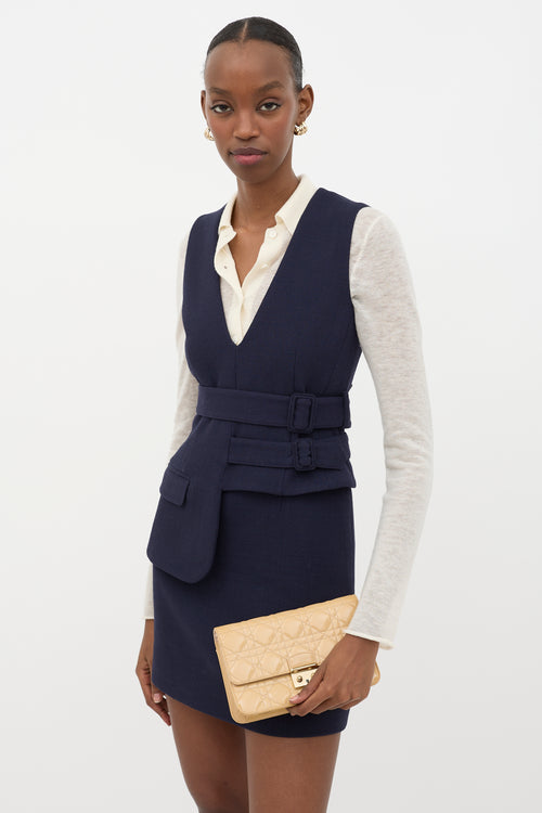 Dior 2015 Patent Cannage Miss Dior Promenade Bag