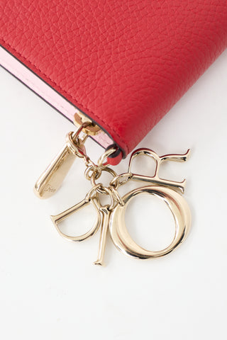 Dior 2015 Leather Long Zip Wallet