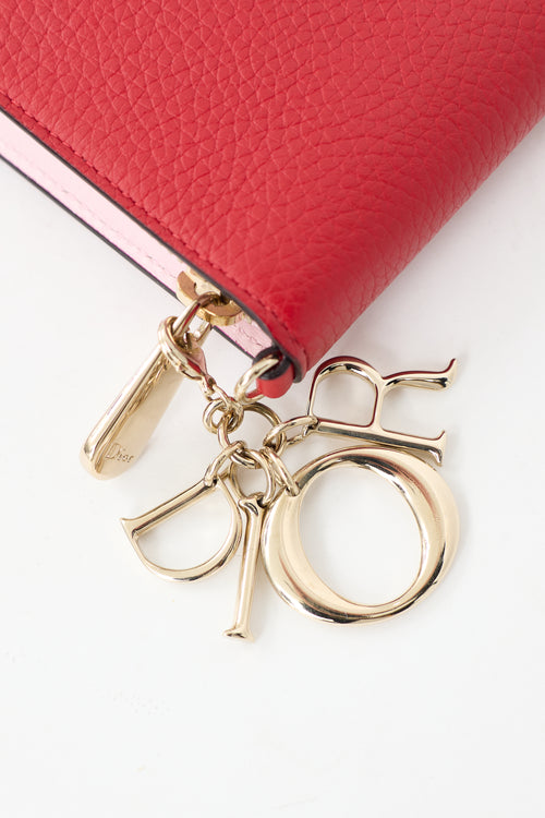 Dior 2015 Leather Long Zip Wallet