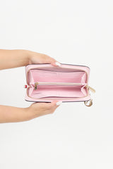 Dior 2015 Leather Long Zip Wallet