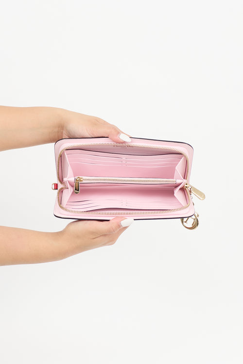 Dior 2015 Leather Long Zip Wallet