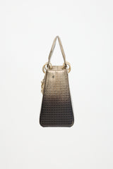 Dior 2016 Metallic Ombre Leather Medium Lady Dior Bag