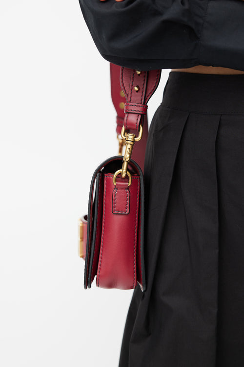 Dior 2017 Red Dio(r)evolution Flap Crossbody Bag