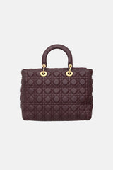 Dior 2018 Leather Large Lady Dior Bag
