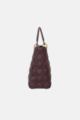 Dior 2018 Leather Large Lady Dior Bag