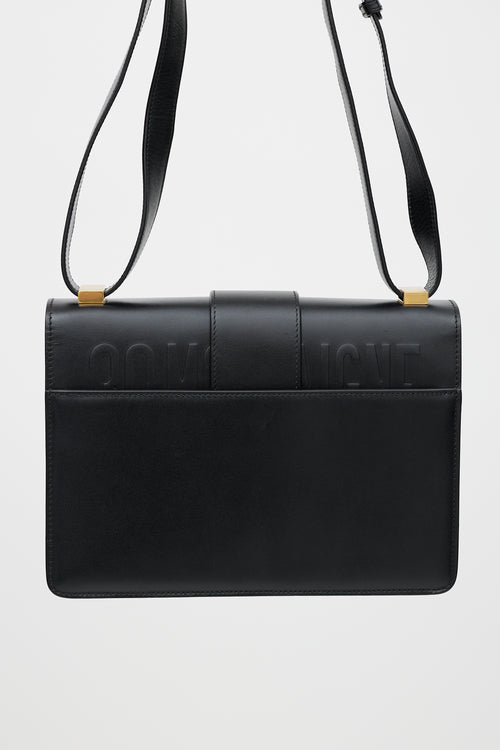 Dior 2019 Black Leather Small 30 Montaigne Shoulder Bag