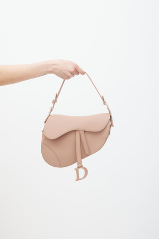 Dior 2019 Blush Leather Ultra Matte Saddle Bag