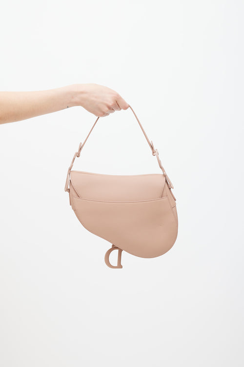 Dior 2019 Blush Leather Ultra Matte Saddle Bag