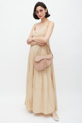 Dior 2019 Blush Leather Ultra Matte Saddle Bag