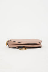 Dior 2019 Grained Leather Saddle Bag