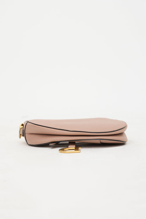 Dior 2019 Grained Leather Saddle Bag