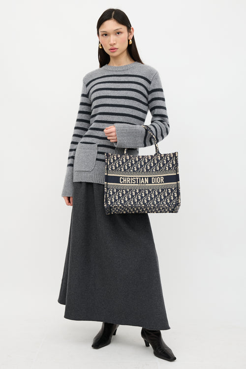 Dior 2019 Oblique Medium Book Tote Bag