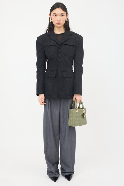 Dior 2020 Leather Small Lady Dior  Bag