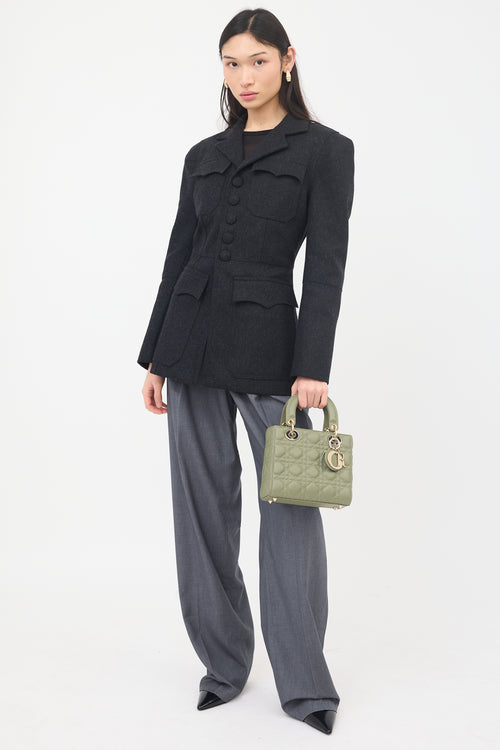 Dior 2020 Leather Small Lady Dior  Bag