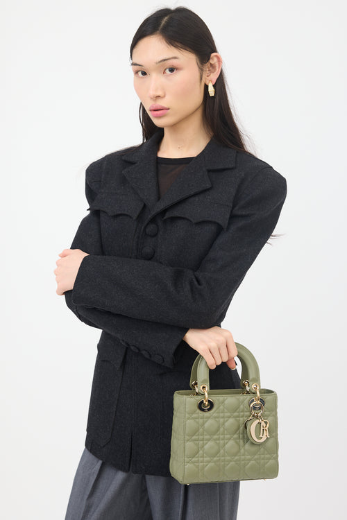 Dior 2020 Leather Small Lady Dior  Bag