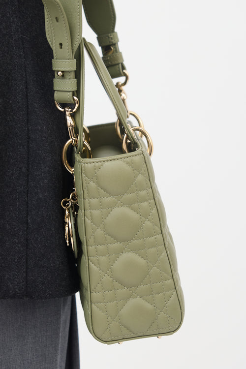 Dior 2020 Leather Small Lady Dior  Bag