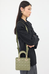 Dior 2020 Leather Small Lady Dior  Bag