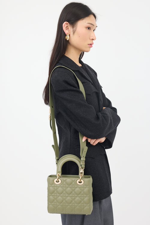 Dior 2020 Leather Small Lady Dior  Bag