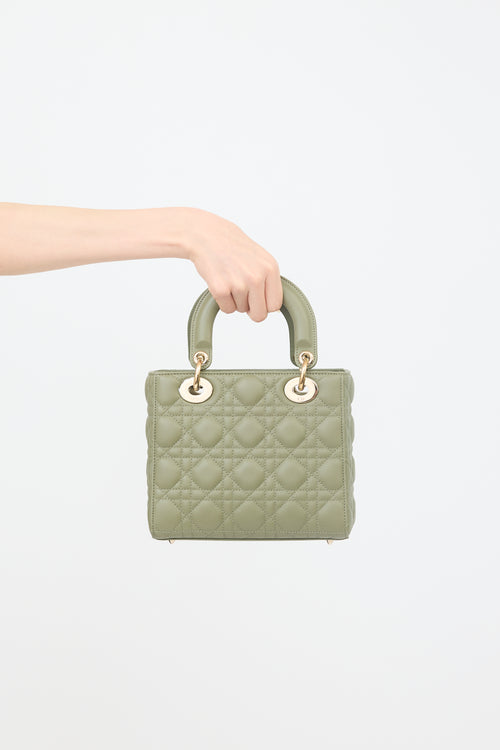 Dior 2020 Leather Small Lady Dior  Bag