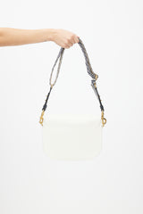 Dior 2020 White Leather Large Bobby Crossbody Bag