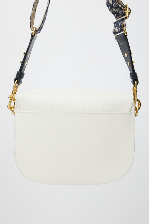 Dior 2020 White Leather Large Bobby Crossbody Bag