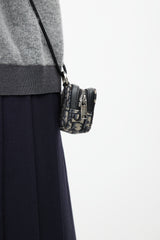 Dior 2021 Navy & Beige Nano D-Touch Pouch