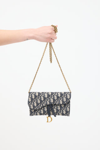 Dior 2021 Oblique Wallet On Chain Bag