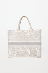 Dior 2021 Large Toile De Jouy Book Tote Bag