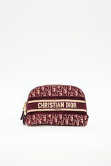 Dior 2021 Velvet Oblique Cosmetic Pouch