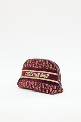 Dior 2021 Velvet Oblique Cosmetic Pouch