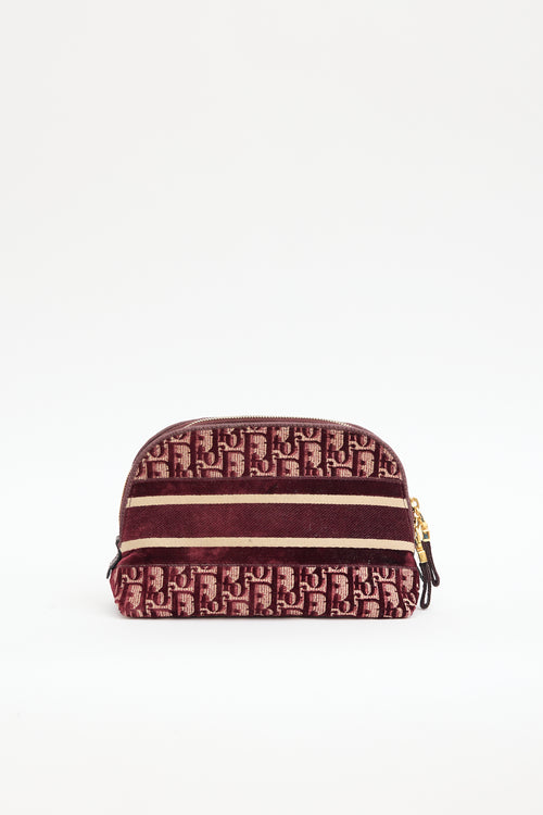 Dior 2021 Velvet Oblique Cosmetic Pouch