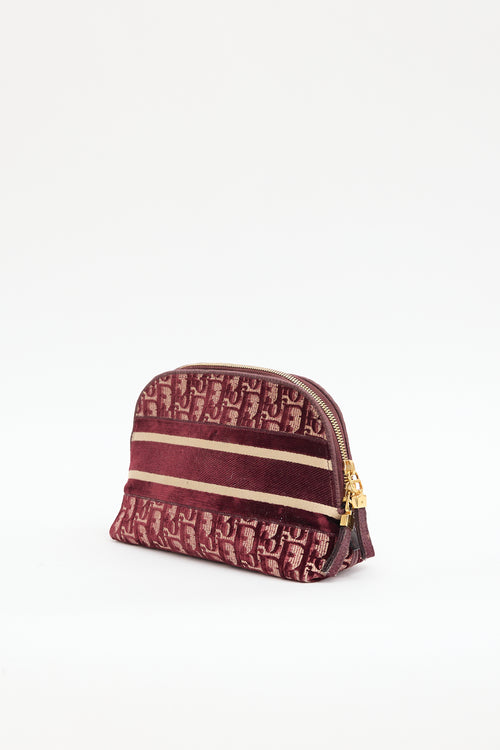 Dior 2021 Velvet Oblique Cosmetic Pouch