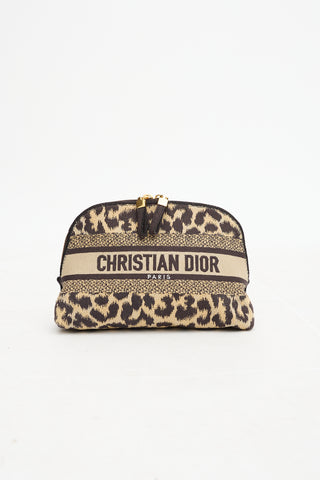 Dior 2022 Canvas Printed Cosmetic Pouch